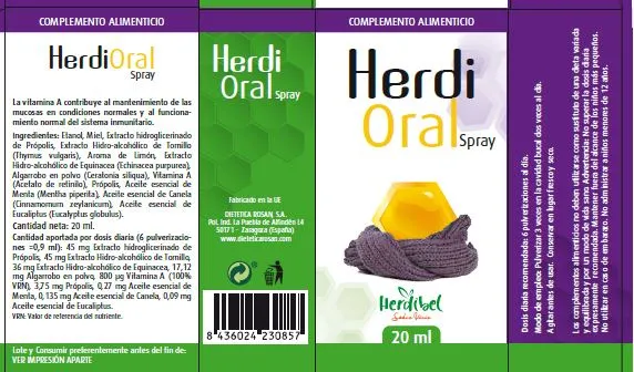 Herdibel Herdioral halsspray 20 ml eukalyptus