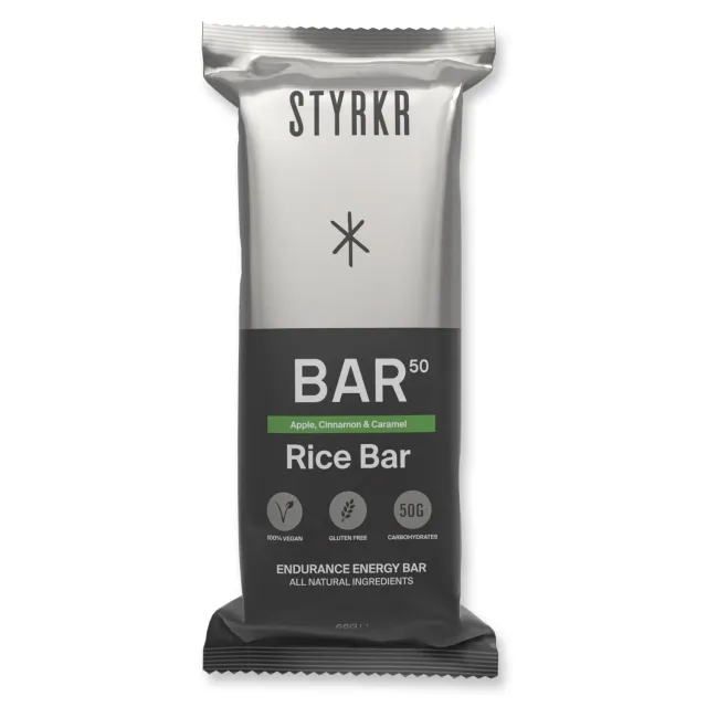 Styrkr BAR50 Apple Cinnamon Caramel energibar 12-pack 50 g kolhydrater