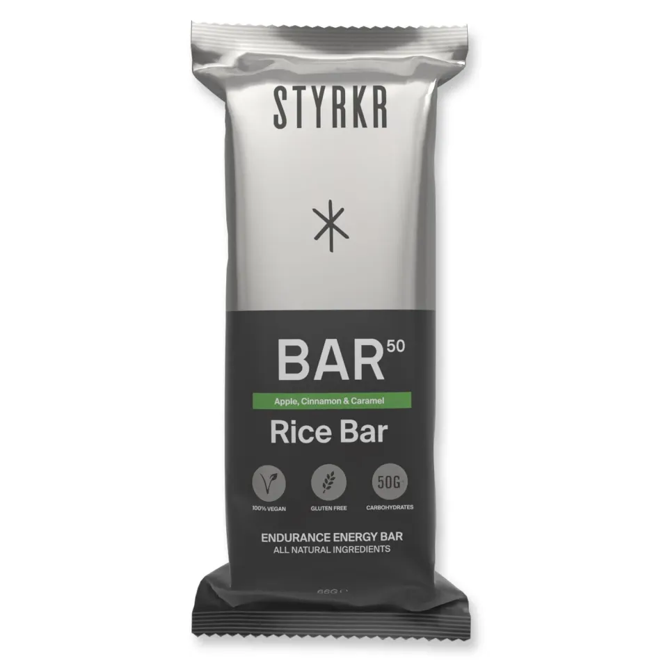 Styrkr BAR50 Apple Cinnamon Caramel energibar 12-pack 50 g kolhydrater