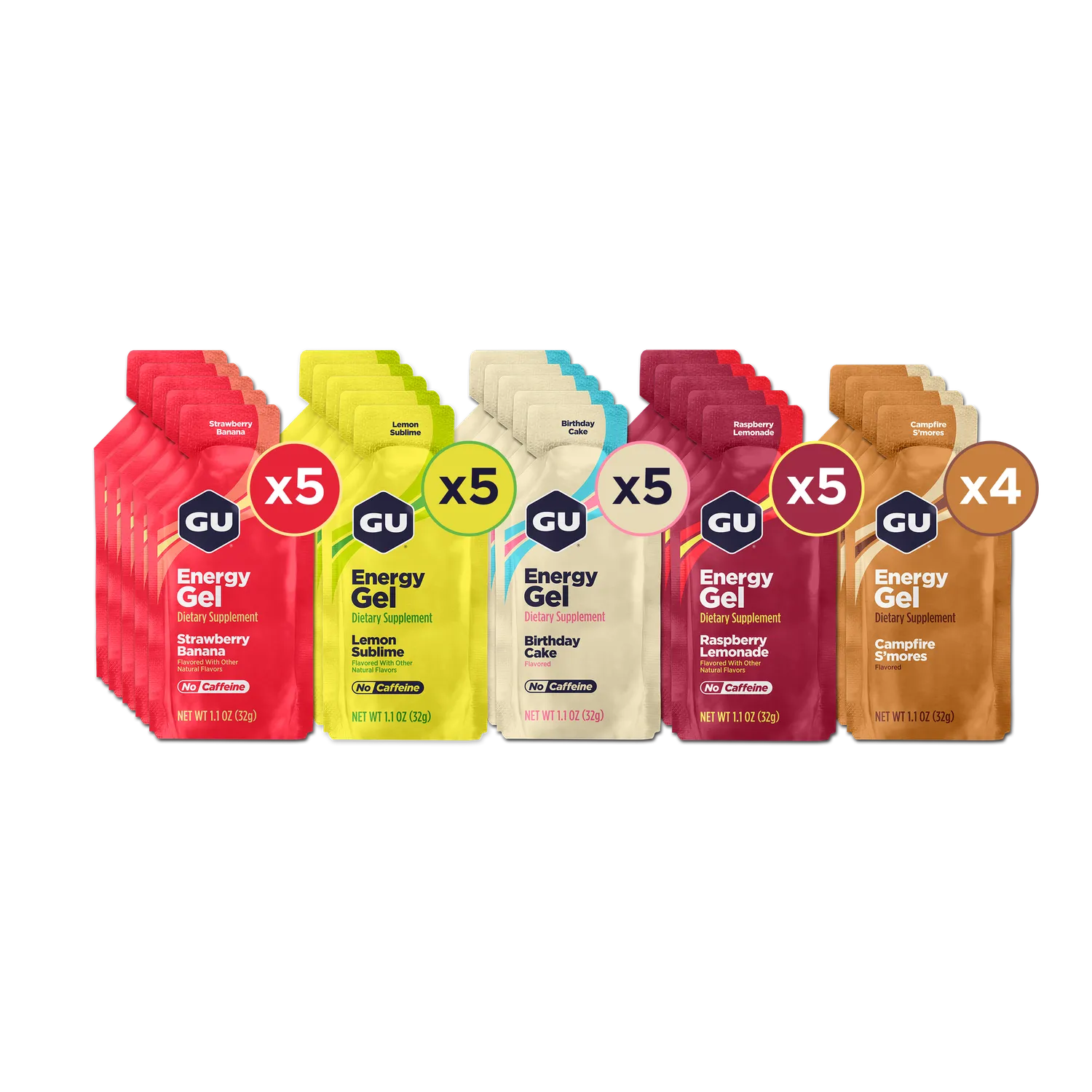 GU Energy Original energigel tri-berry 24-pack elektrolyter