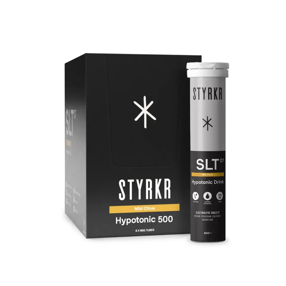 Styrkr SLT07 Mild Citrus vätsketabletter 6-pack tuber natrium